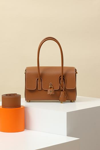 Hermes Crossbody Bag Brown Size 22x15x8CM