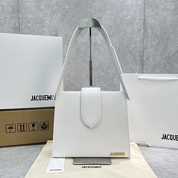 Jacquemus Axillary Bag White Size 26x22x9.5CM
