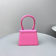 Jacquemus HandBag Black Pink Size 18x15.5x8cm - 5