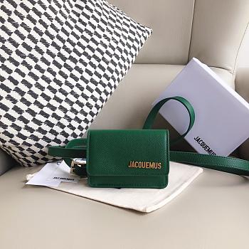 Jacquemus Le Cienture Bello Waist Bag Green Size 12x9x3cm
