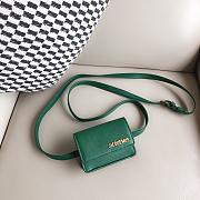 Jacquemus Le Cienture Bello Waist Bag Green Size 12x9x3cm - 3