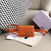 Jacquemus Le Cienture Bello Waist Bag Orange Size 12x9x3cm - 5