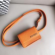 Jacquemus Le Cienture Bello Waist Bag Orange Size 12x9x3cm - 2