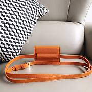 Jacquemus Le Cienture Bello Waist Bag Orange Size 12x9x3cm - 3