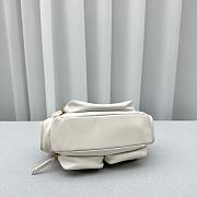Miu Miu Nappa Leather Pocket Bag White Size 21x6x12CM - 5