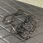 Valentino Garavani Mini Loco 3D Black Size 19x10.5x5cm - 6
