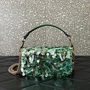 Valentino Garavani Mini Loco 3D Green Size 19x10.5x5cm - 2
