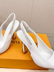 LV Sparkle Pump White 6.5cm 9.5cm - 2