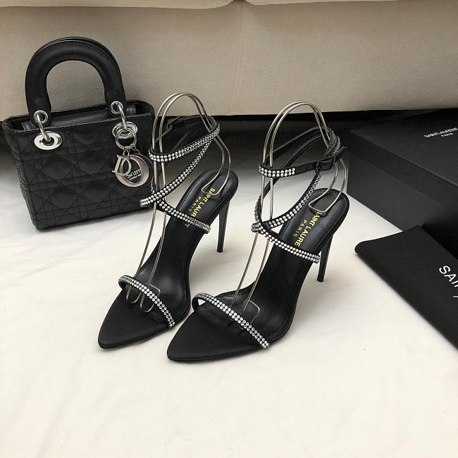 Saint Laurent High Heels MJ00320 Black 10.5cm - 1