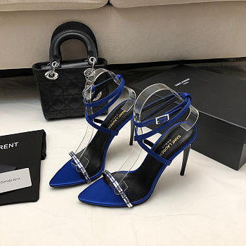 Saint Laurent High Heels MJ00321 Blue 10.5cm