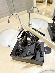 Saint Laurent Opyum Heeled Sandals Black 10.5cm - 5