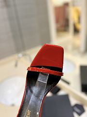 Saint Laurent Opyum Heeled Sandals Red 10.5Cm - 6