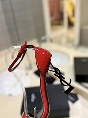 Saint Laurent Opyum Heeled Sandals Red 10.5Cm - 5