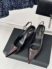 Saint Laurent Pumps Purple 8CM - 4