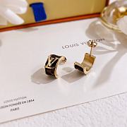 Louis Vuitton Earrings Black Gold 73 - 4