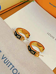 Louis Vuitton Earrings Gold Black KJ6776 - 6