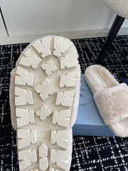 Prada Slide Fur Cream 2024FW - 2