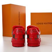 Louis Vuitton LV Trainer Sneaker Damier Pop Red 1ACN44 - 6