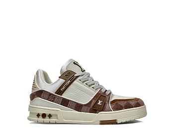 Louis Vuitton LV Trainer Sneaker White Brown 1AD7S9