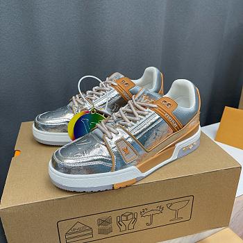 LV Trainer Sneaker Silver Yellow 1A996N