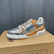 LV Trainer Sneaker Silver Yellow 1A996N - 5