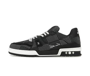 Louis Vuitton LV Trainer Black Damier 3D Denim 1AD6DX