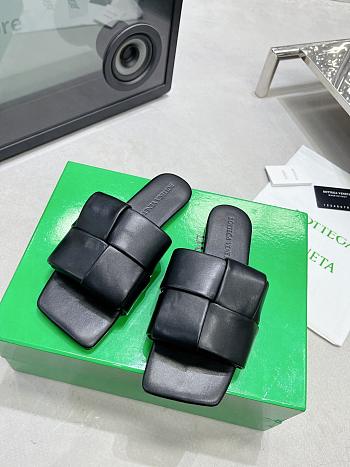Bottega Veneta Patch Flat Mules Black