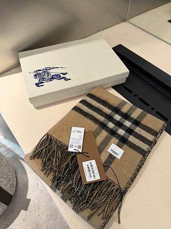 Burberry Plaid Scarf 1160 Brown Size 210x45cm