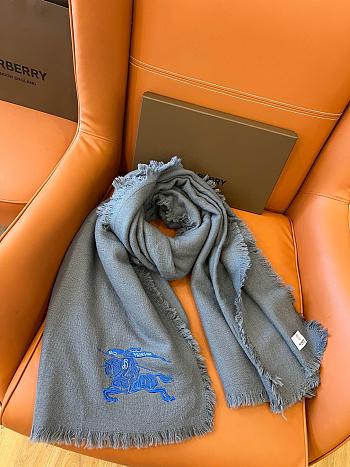 Burberry Scarf Cashmere 1157 Grey Size 200x100cm
