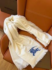 Burberry Scarf Cashmere 1157 White Size 200x100cm - 5