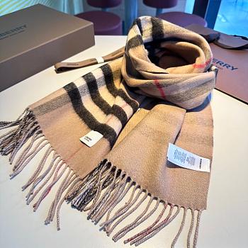 Burberry Scarf Unisex Beige 1134 Size 190x38cm