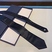 Dior Silk Necktie Black 1121 Size 7cm - 6
