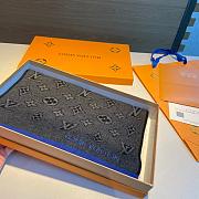 LV Eclipse Scarf Black Blue 1138 Size 200x30cm - 6