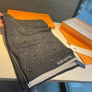 LV Eclipse Scarf Black Grey 1138 Size 200x30cm - 2