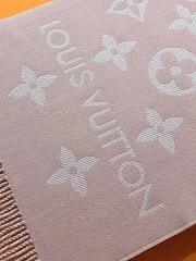 LV Monogram Cashmere Scarf Pink 1154 Size 186x34cm - 3