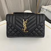 Saint Laurent Black Gold Bag 1450YS Size 21x13x6cm - 3