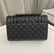 Saint Laurent Black Gold Bag 1450YS Size 21x13x6cm - 6