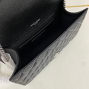 Saint Laurent Black Silver Bag 1450YS Size 21x13x6cm - 4