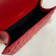 Saint Laurent Red Bag 1450YS Size 21x13x6cm - 5