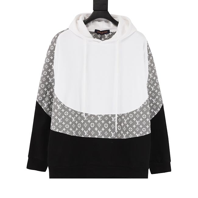 Louis Vuitton Hoodie Black White DF00220 - 1