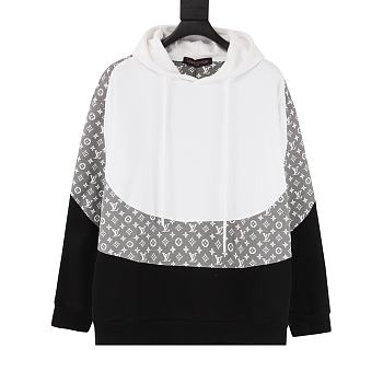 Louis Vuitton Hoodie Black White DF00220