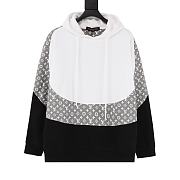 Louis Vuitton Hoodie Black White DF00220 - 4