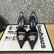 Versace La Medusa 12mm Slingback Pumps Black - 2