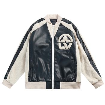 Louis Vuitton Jacket Leather Black PG00230