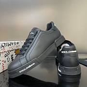 Dolce & Gabbana Calfskin Nappa Portofino Sneakers Black - 6