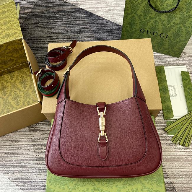 Gucci Jackie 1961 Red Bag 810232 Size 27.5x19x 4cm - 1