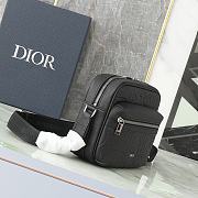Dior Black Zip Messenger Bag size 23x17x7cm - 4