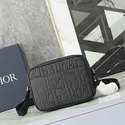 Dior Black Zip Messenger Bag size 23x17x7cm - 6