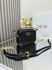 Dior Black Caro Camera Bag B930314 size 19x13x4cm - 3