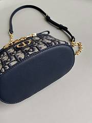 Dior Caro Vanity Beige Tweed Makeup Bag Size 16×8×9cm - 2